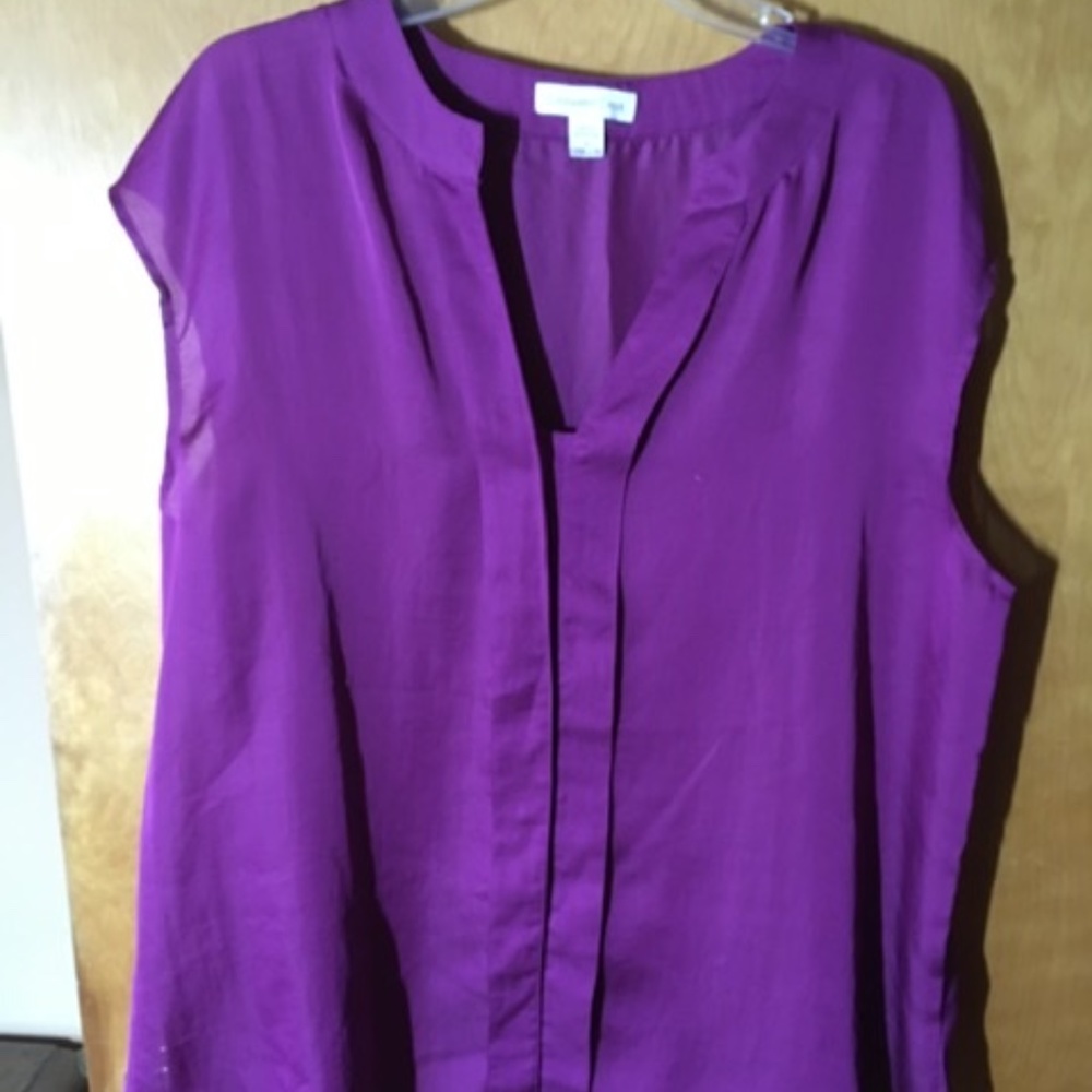 Coldwater Creek Vibrant Purple Blouse